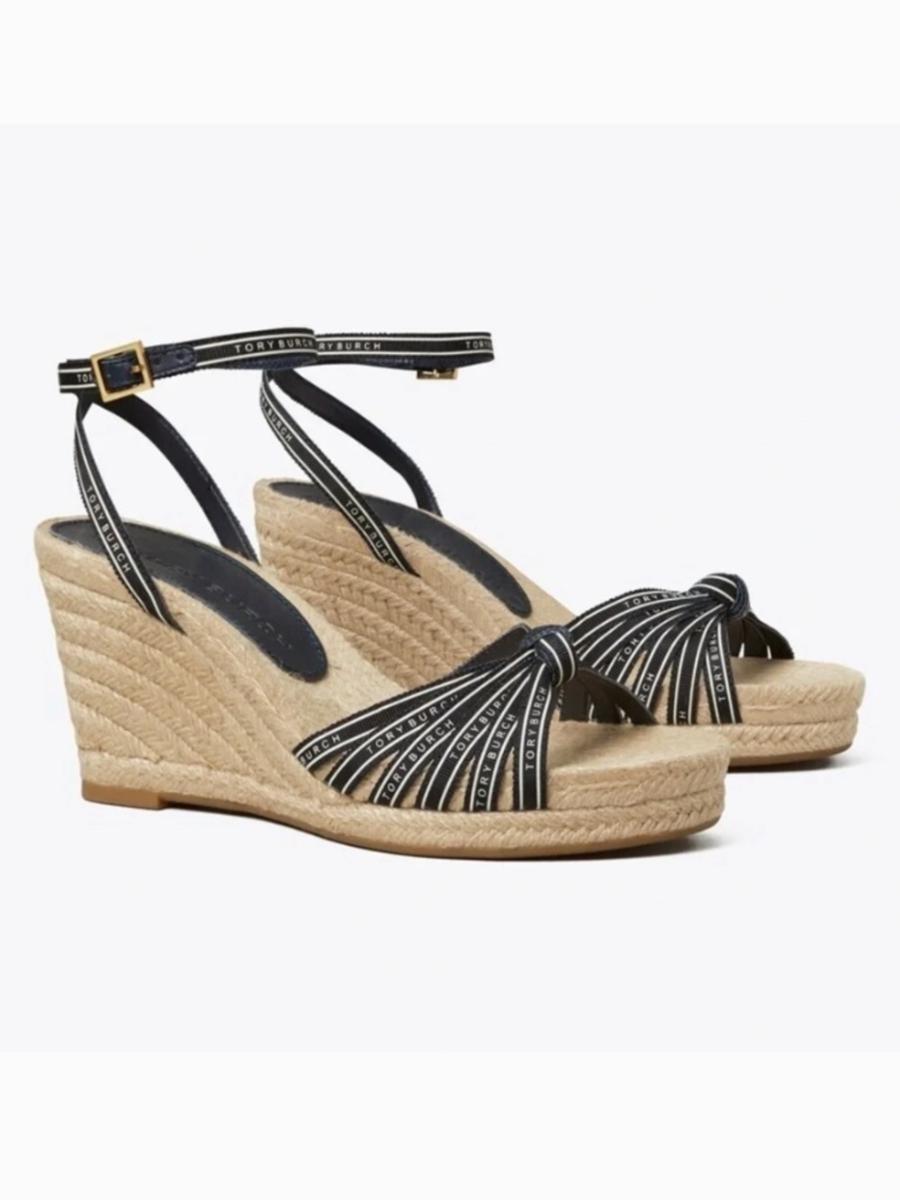 Tory Burch Ribbon Wedge Espadrilles - Picture 3 of 6